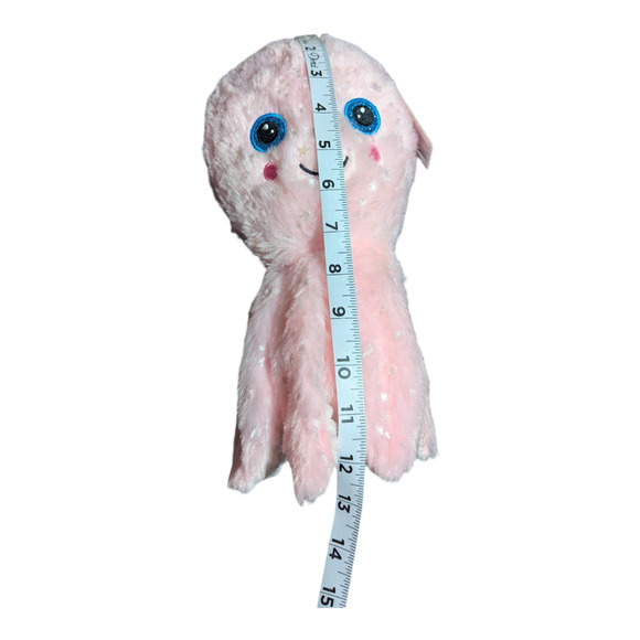 Stuffed Animals Pink & White Plush Octopus Toymazing New With Tag Plushie - Picture 2 of 11